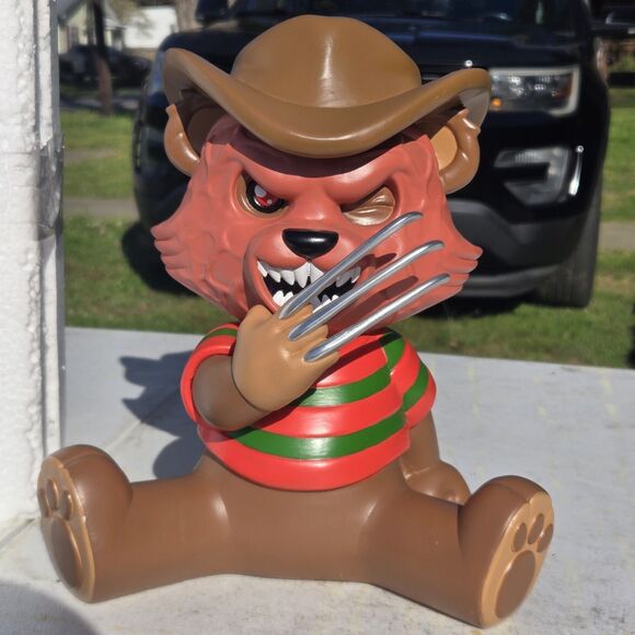 TeddyV Freddy Bear Figure Horror Vinyl Statue New w/ Box Rare